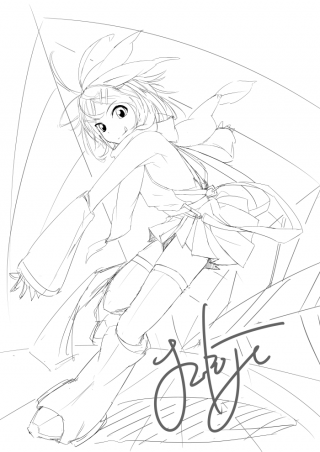 鏡音リン下書き 鏡音リン下書き