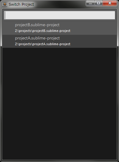 【SublimeText】プロジェクトをスイッチプロジェクトのリストから削除する方法